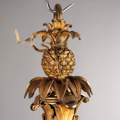 Lampadario Napoleone III in Bronzo Dorat