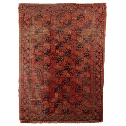 Tapis Bukhara Ancien en Laine Noeud Fin 294 x 214 cm