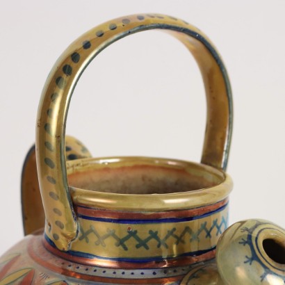 Rubboli majolica flask by Gualdo T