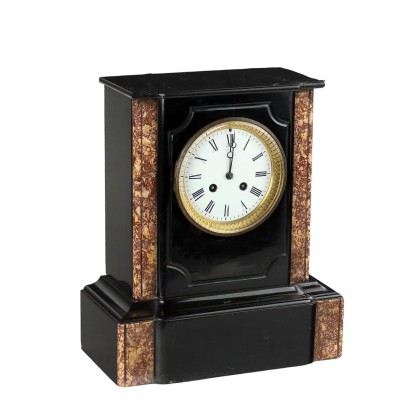 Horloge de comptoir en marbre noir