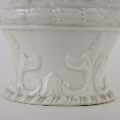 Vase en porcelaine blanche Ginori Doccia