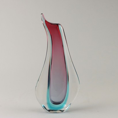 Vase en verre immergé