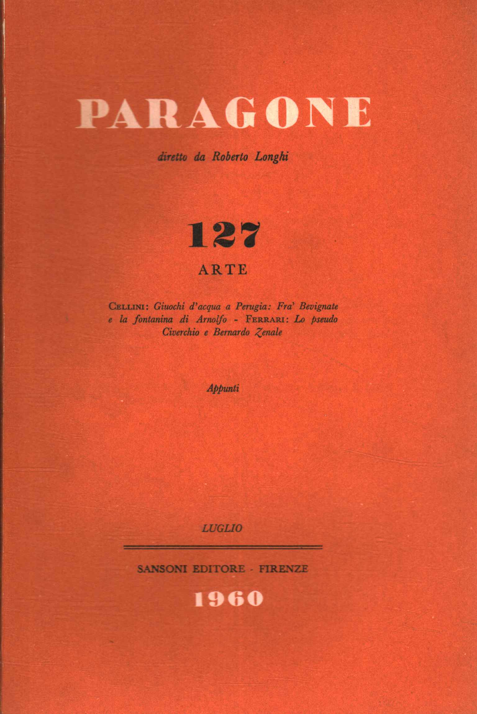 Paragone Arte (An XI Numéro 127, bi,Paragone Arte (Année