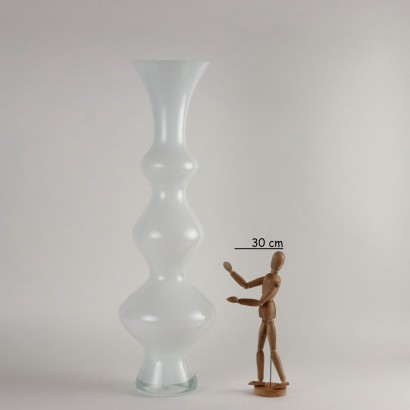 Vase en verre gainé