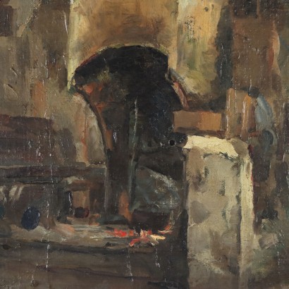 Peinture de Giuseppe Solenghi,La cuisine du contrebandier,Giuseppe Solenghi,Giuseppe Solenghi,Giuseppe Solenghi,Giuseppe Solenghi,Giuseppe Solenghi