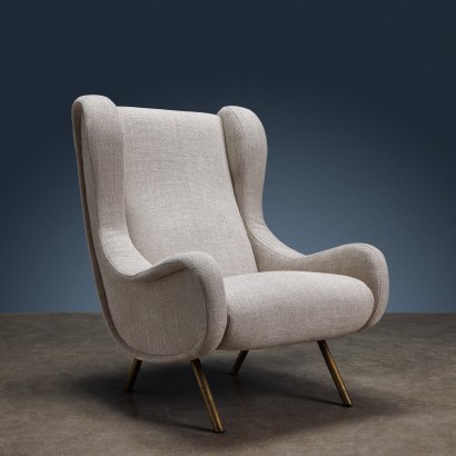 Vintage Bergère Armchair Senior Marco Zanuso for Arflex 1950s