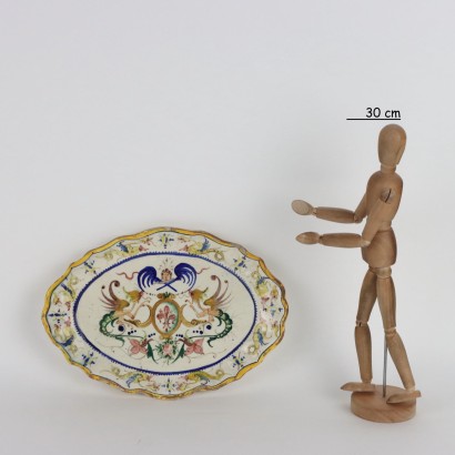 Oval Majolica Tray