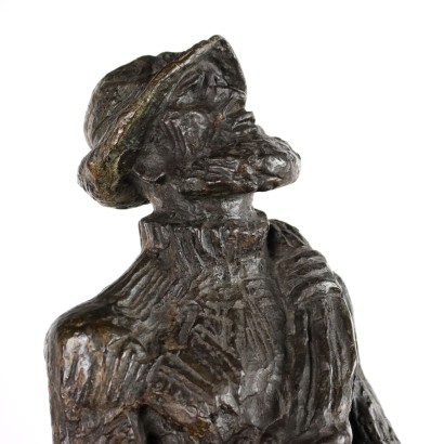 Scultura di Alpinista in Bronzo