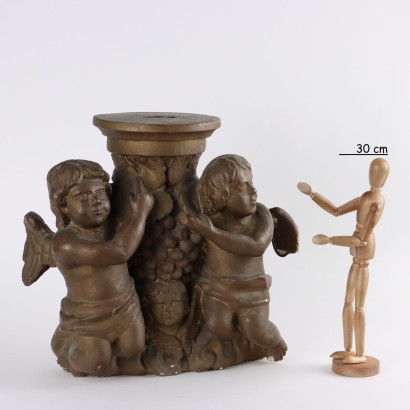 Plaster Stand with Putti