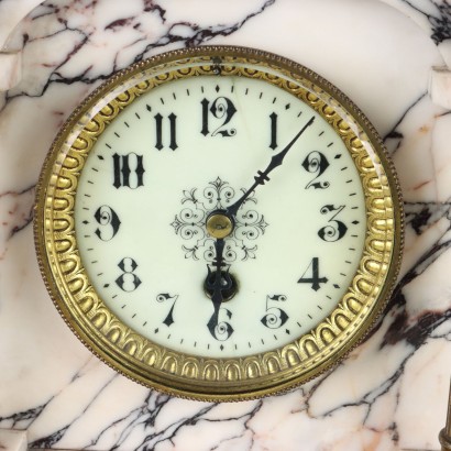 Breccia Marble Table Clock