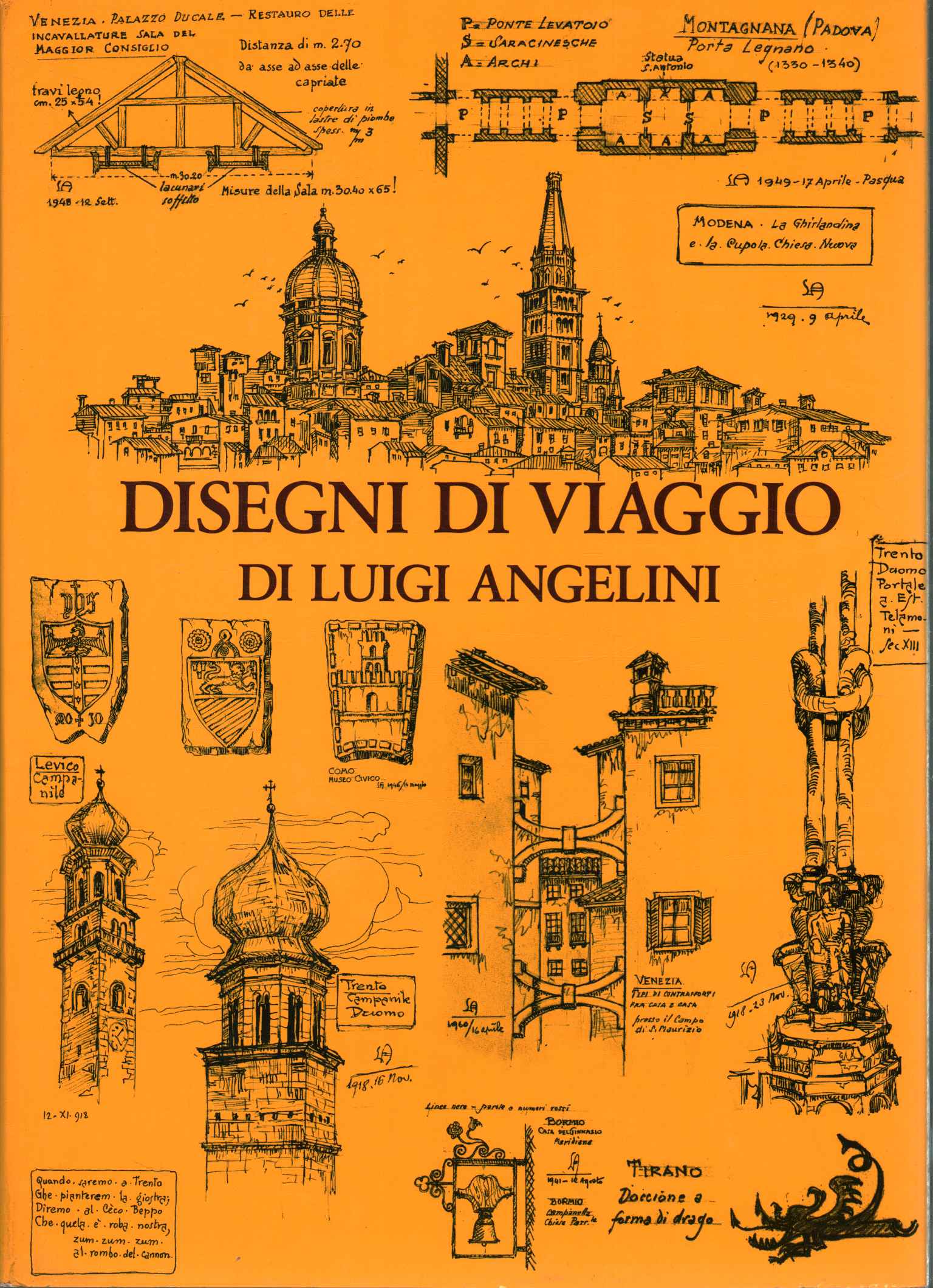 Dessins de voyage de Luigi Angelini.