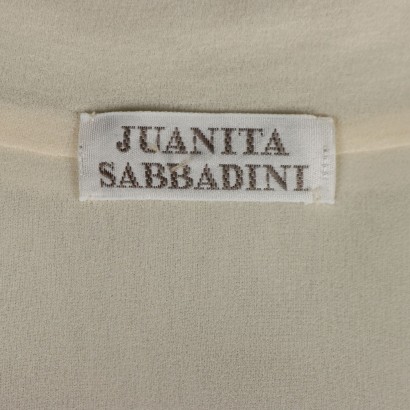 Juanita Sabbadini Elfenbeinfarbenes Hemdkleid