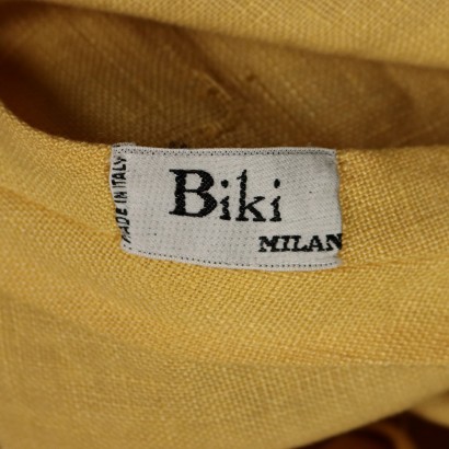 Vestido Biki Vintage Lino Amarillo