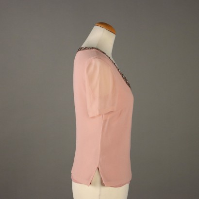 Luisa Spagnoli Blusa Rosa in Seta