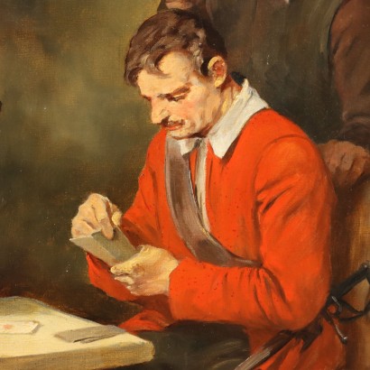 Pintura de Wilhelm Lehmann-Leonhard,Jugadores de cartas en la taberna,Wilhelm Lehmann-Leonhard,Wilhelm Lehmann-Leonhard,Wilhelm Lehmann-Leonhard,Wilhelm Lehmann-Leonhard