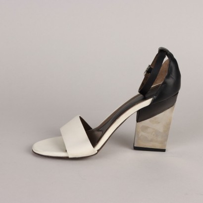 Marni sandalias en blanco y negro