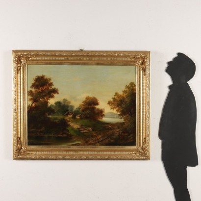 Painting Country Landscape with Figures