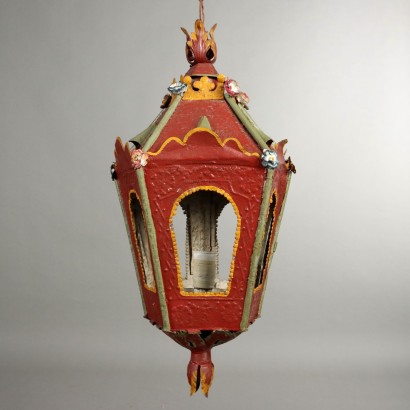 Pair of Painted Lanterns