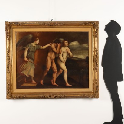 Peinture L'expulsion d'Adam et Ève