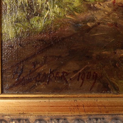 Tableau Paysage avec maison 1909,Peinture Paysage avec maison 1909,Peinture Paysage avec maison 1909