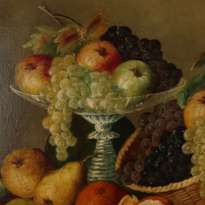 Composition peinte avec des fruits,Composition avec des fruits,Composition peinte avec des fruits