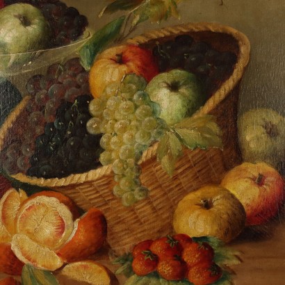 Composition peinte avec des fruits,Composition avec des fruits,Composition peinte avec des fruits