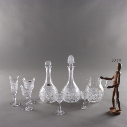 Ensemble de verres en cristal par