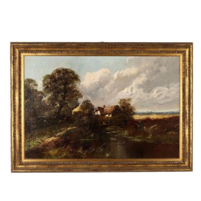 Tableau Paysage avec maison 1909,Peinture Paysage avec maison 1909,Peinture Paysage avec maison 1909