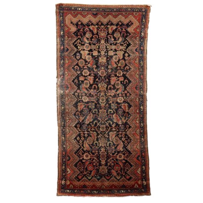 Tapis Ancien Asiatique Coton Laine Noeud Gros 240 x 110 cm