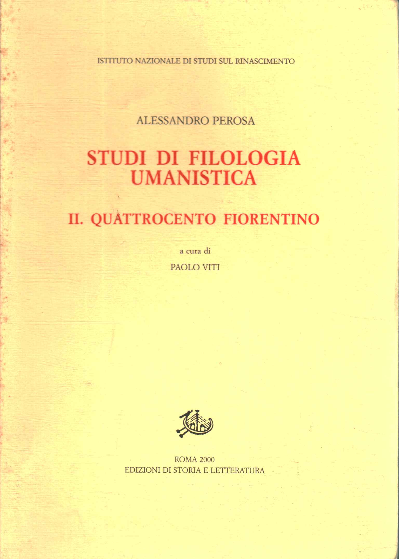 Studi di filologia umanistica (Volume 2)