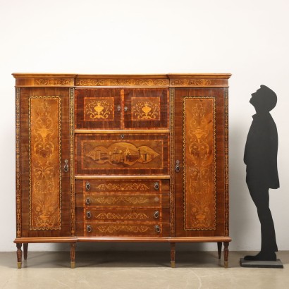 Neoclassical Style Inlaid Sideboard