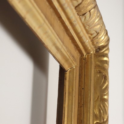 Carved and gilded wooden frame