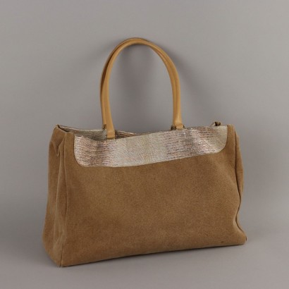 Silvano Biagini Tasche aus Canvas und Leder