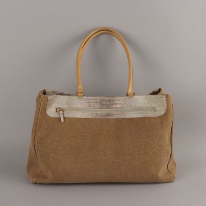 Silvano Biagini Tasche aus Canvas und Leder