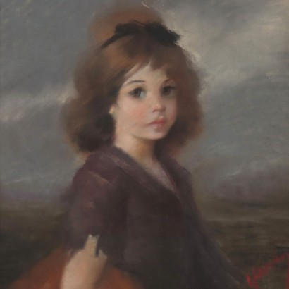 Pintura Retrato de una niña