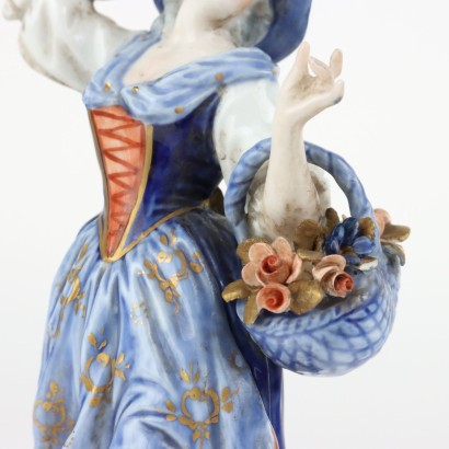 Paire de figurines en porcelaine Capodim