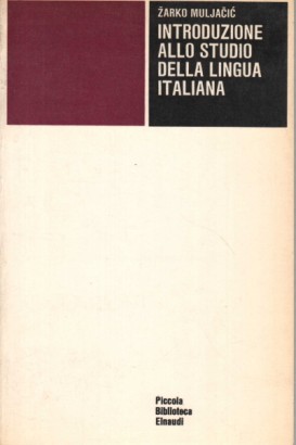 Introduzione allo studio della lingua italiana