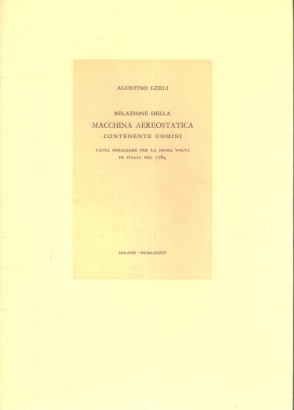 Relazione della macchina aereostatica contenente uomini