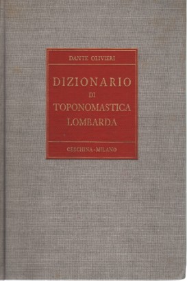 Dizionario di toponomastica lombarda