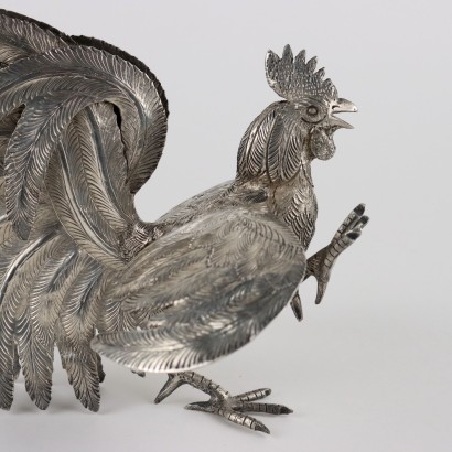 Pair of Roosters in 925 Silver