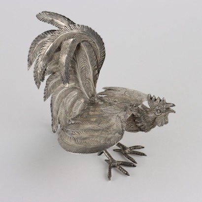 Pair of Roosters in 925 Silver