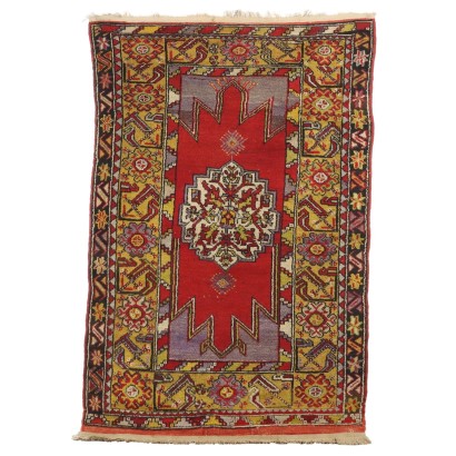 Antiker Mudjur Teppich Baumwolle Großer Knoten Türkei 170 x 115 cm