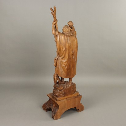 Saint Christopher Wooden Statue