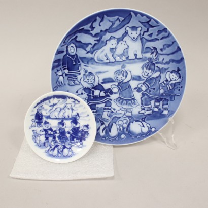 Royal Copenhagen Christmas Plate Child,Kids Winter au Groenland,Ingrid Jensen,Ingrid Jensen,Ingrid Jensen,Ingrid Jensen