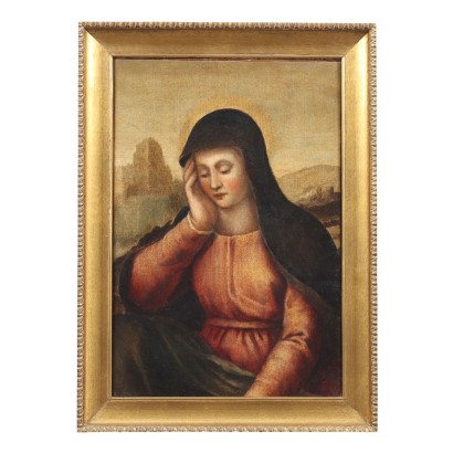 Peinture de la Vierge Douloureuse