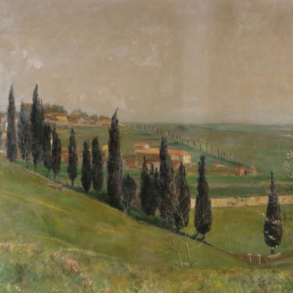 Pintura de Arnaldo Annoni,Paisaje de colinas,Arnaldo Annoni,Arnaldo Annoni,Arnaldo Annoni,Arnaldo Annoni