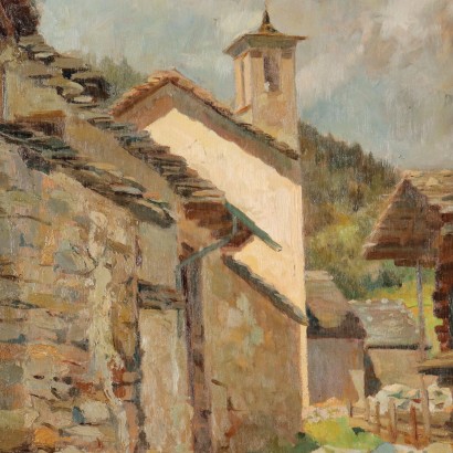 Peinture de Domenico De Bernardi,Vue du village,Domenico De Bernardi,Domenico De Bernardi,Domenico De Bernardi,Domenico De Bernardi,Domenico De Bernardi,Domenico De Bernardi,Domenico De Bernardi