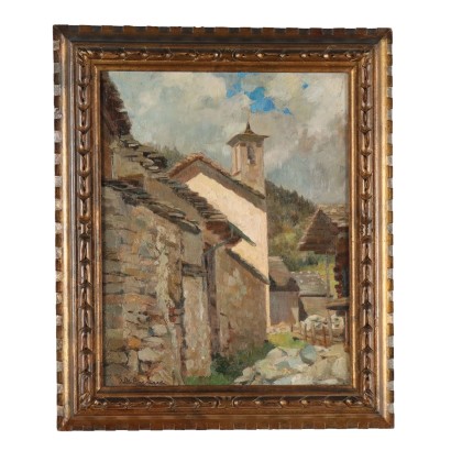 Peinture de Domenico De Bernardi,Vue du village,Domenico De Bernardi,Domenico De Bernardi,Domenico De Bernardi,Domenico De Bernardi,Domenico De Bernardi,Domenico De Bernardi,Domenico De Bernardi