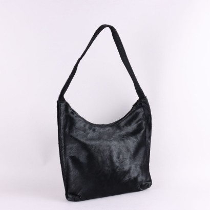 Bolso piel de potro negro