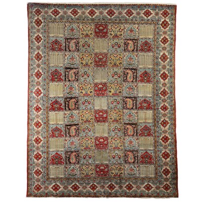 Tapis Kum Ancien Coton Laine Noeud Fin Iran 325 x 255 cm